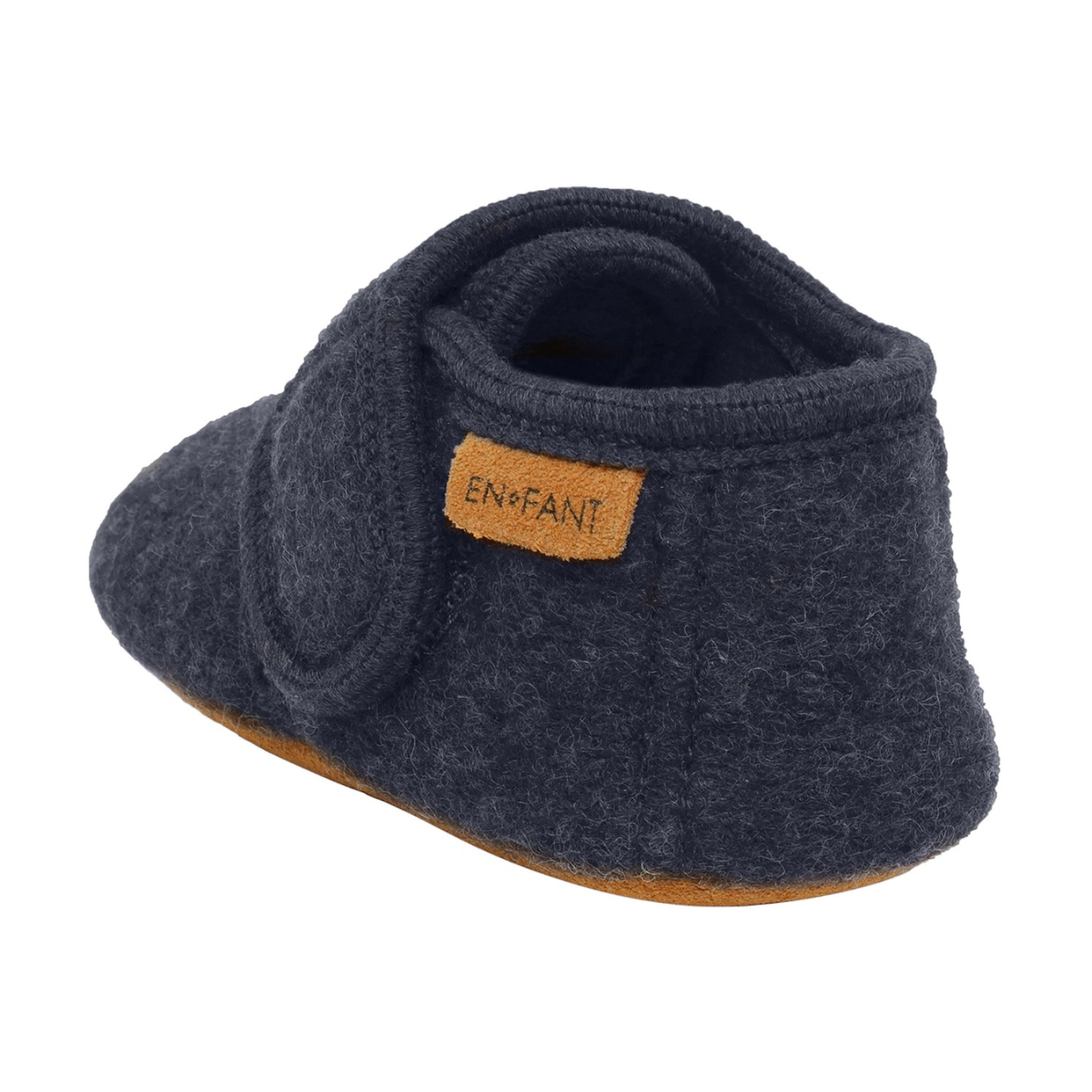 En Fant - Ulltøfler med Broderi Luftballong Vintage Indigo