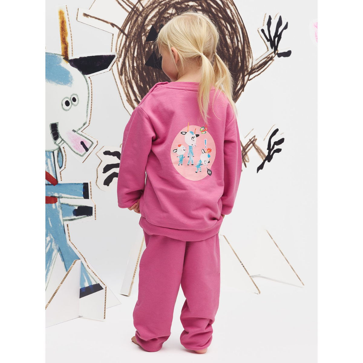 Gullkorn - Joggedress Bukkene Fransk Rosa