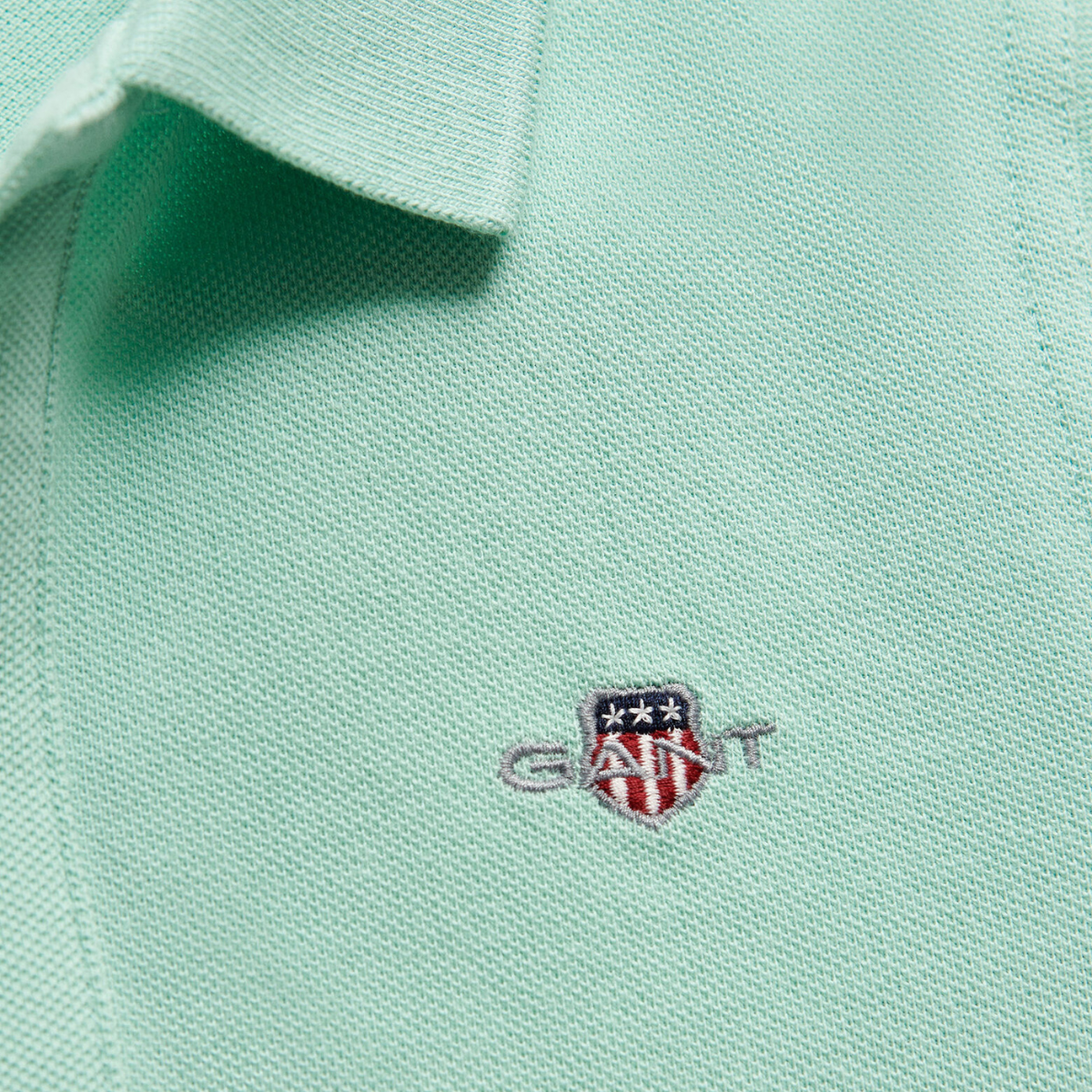 Gant - Pique Shield SS Polo Washed Turquoise