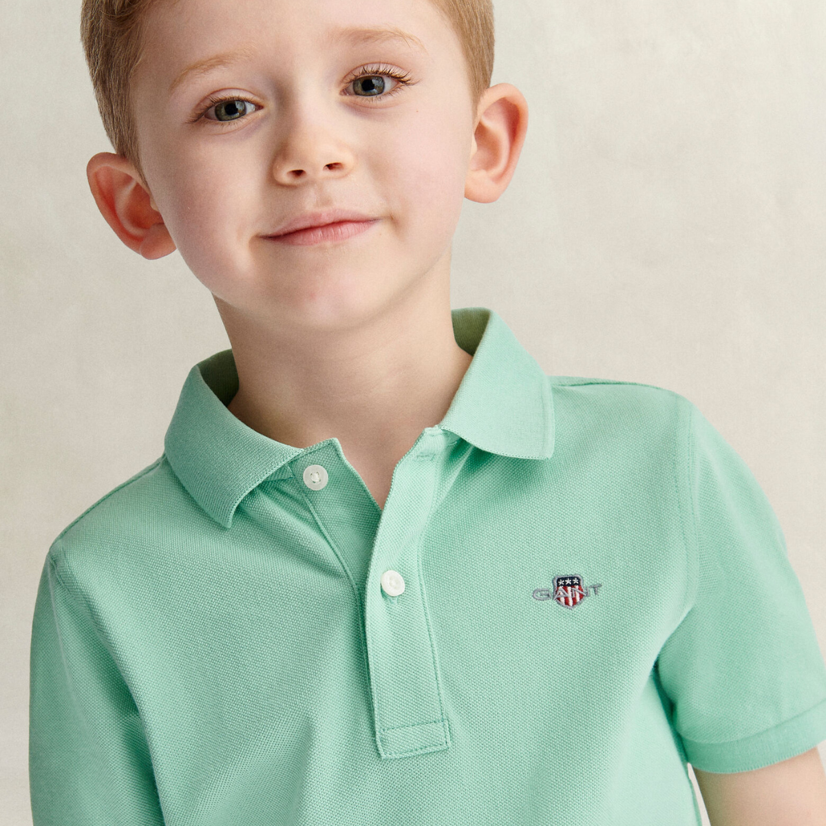 Gant - Pique Shield SS Polo Washed Turquoise