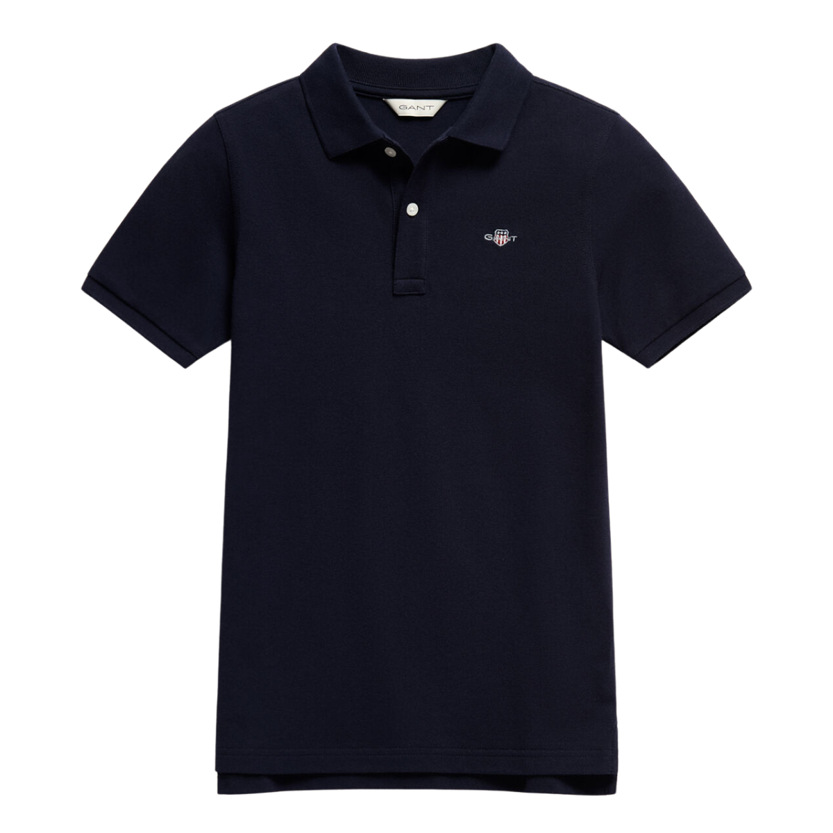 Gant - Pique Shield Jr SS Polo Evening Blue