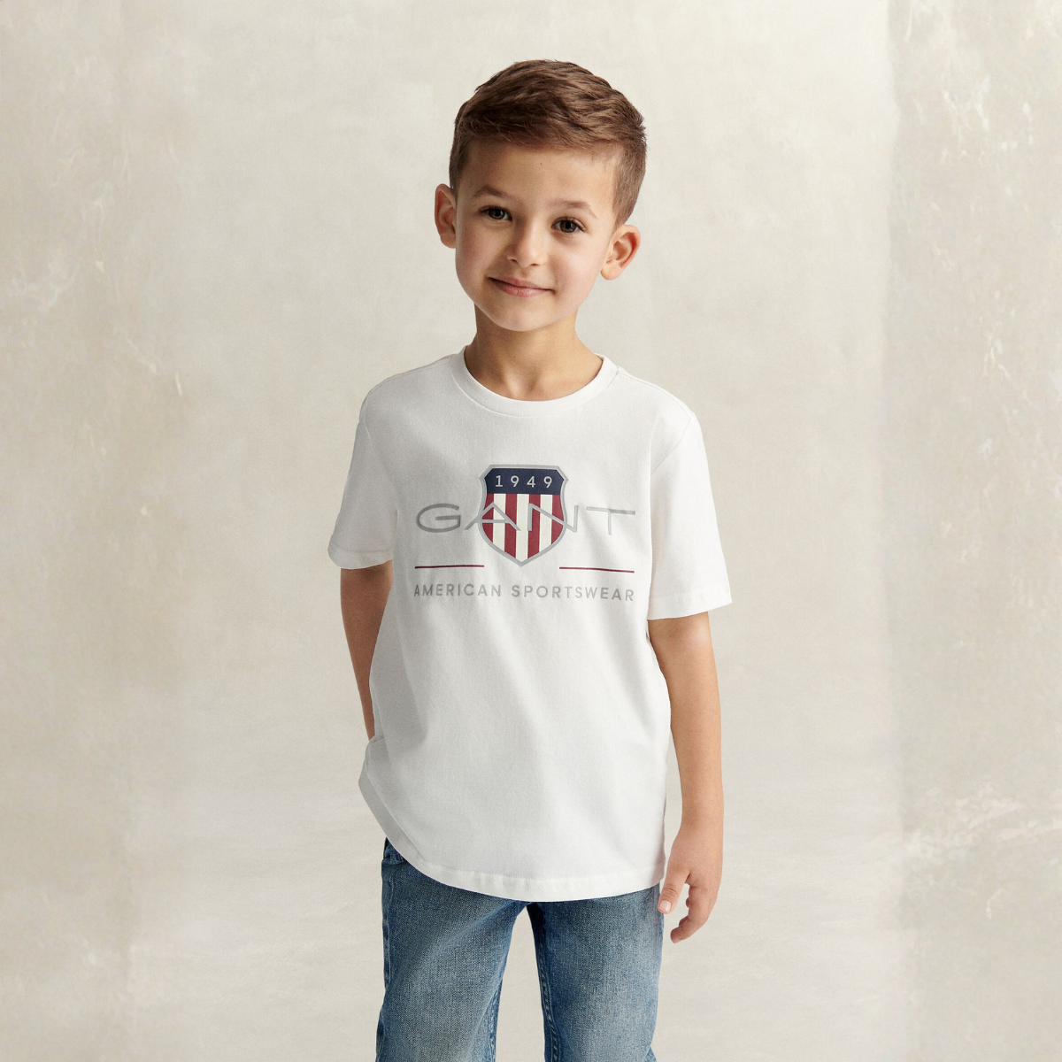 Gant - T-skjorte Archive Shield SS White