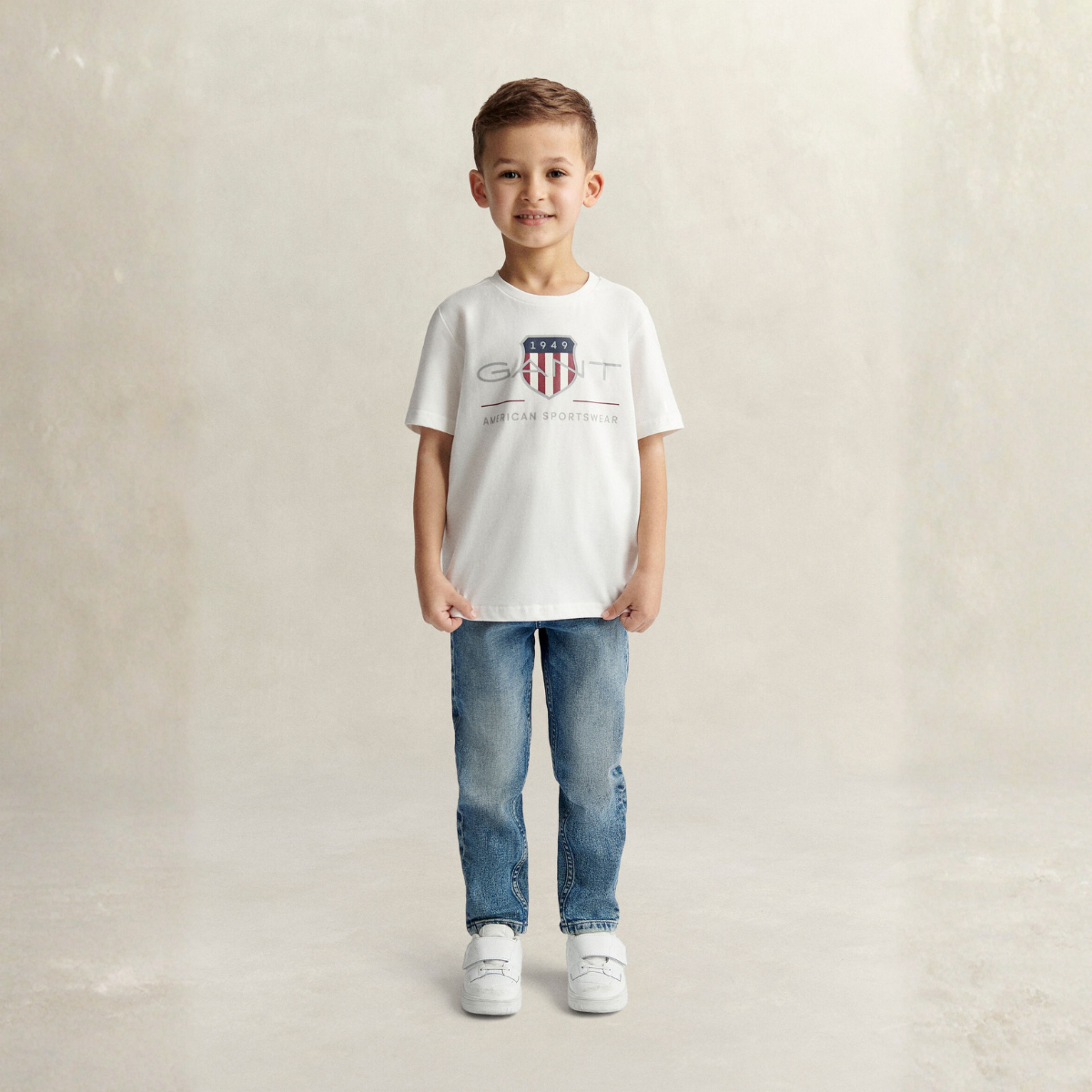 Gant - T-skjorte Archive Shield SS White