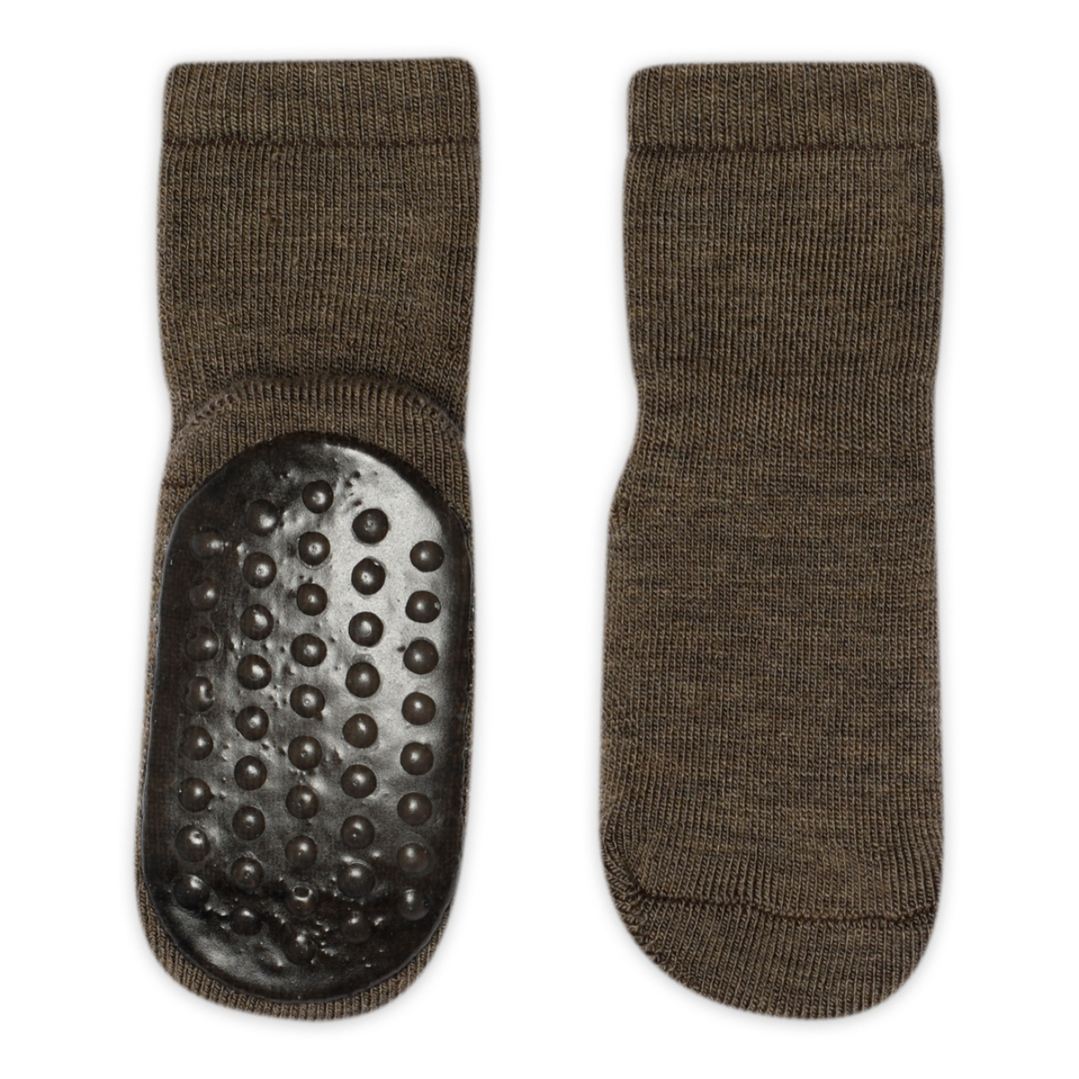 GoBabyGo - Ullsokker Antiskli LV Brown Melange