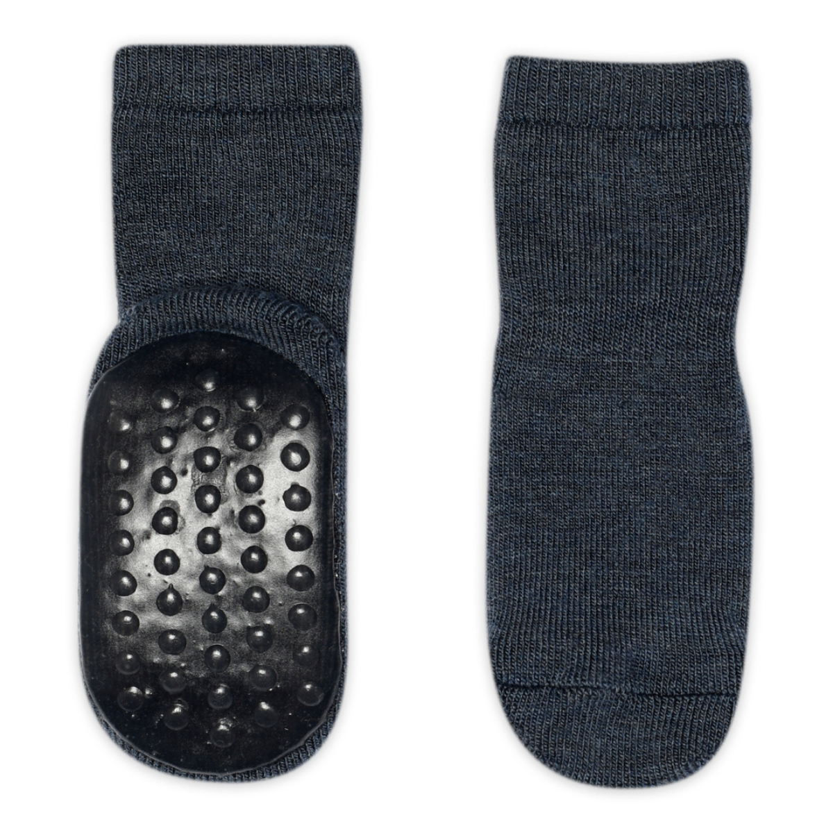GoBabyGo - Ullsokker Antiskli LV Dark Denim Melange