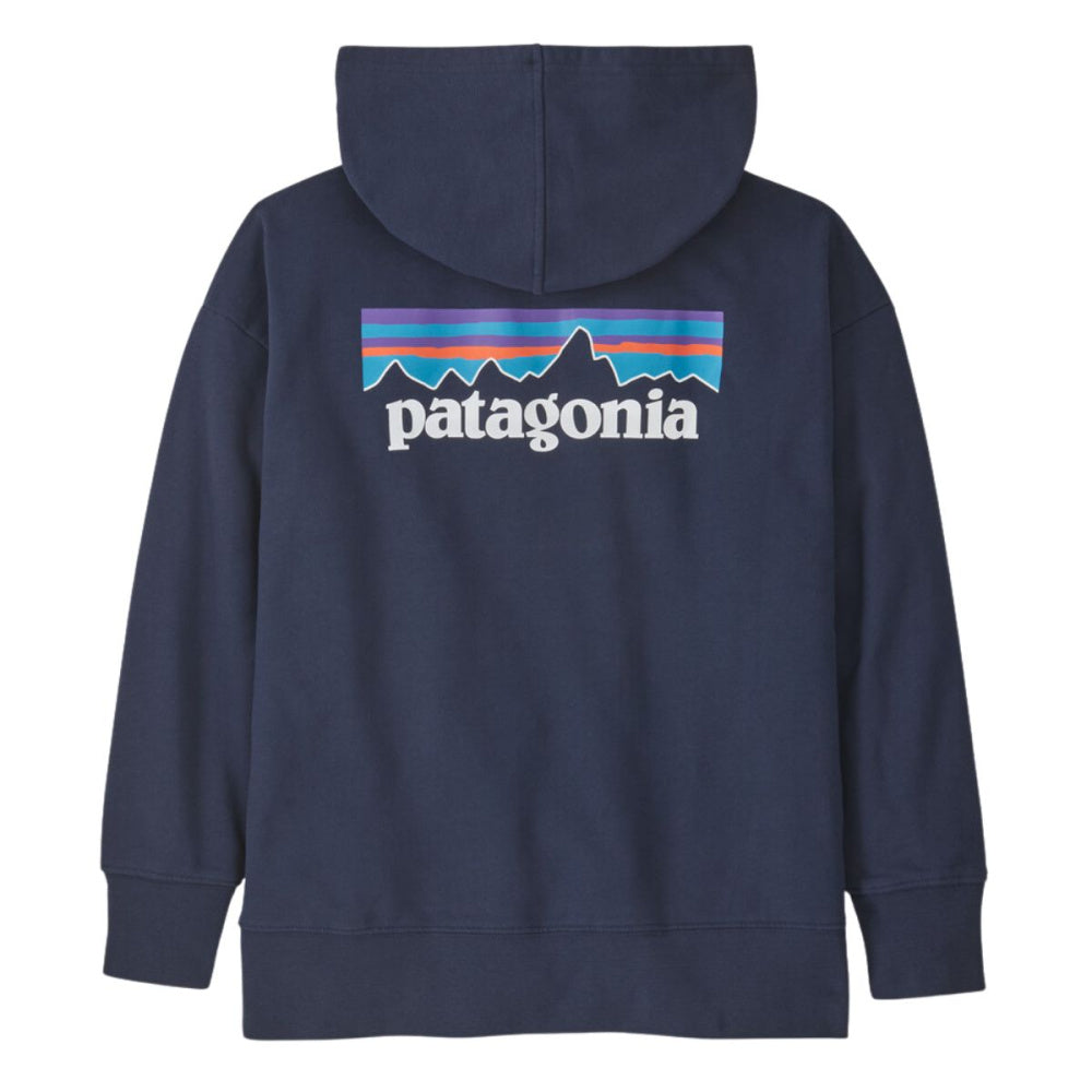 Patagonia - Kids Hoody Sweatshirt P-6 Logo New Navy