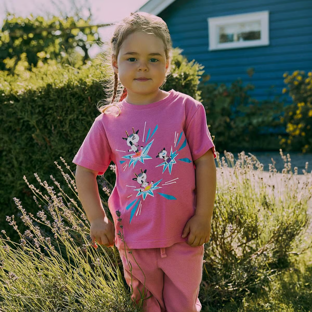 Gullkorn - T-skjorte Bukkene Rosa (P)