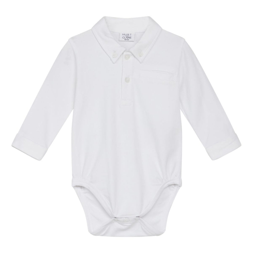 Hust and Claire - Skjortebody med Krage Basil White