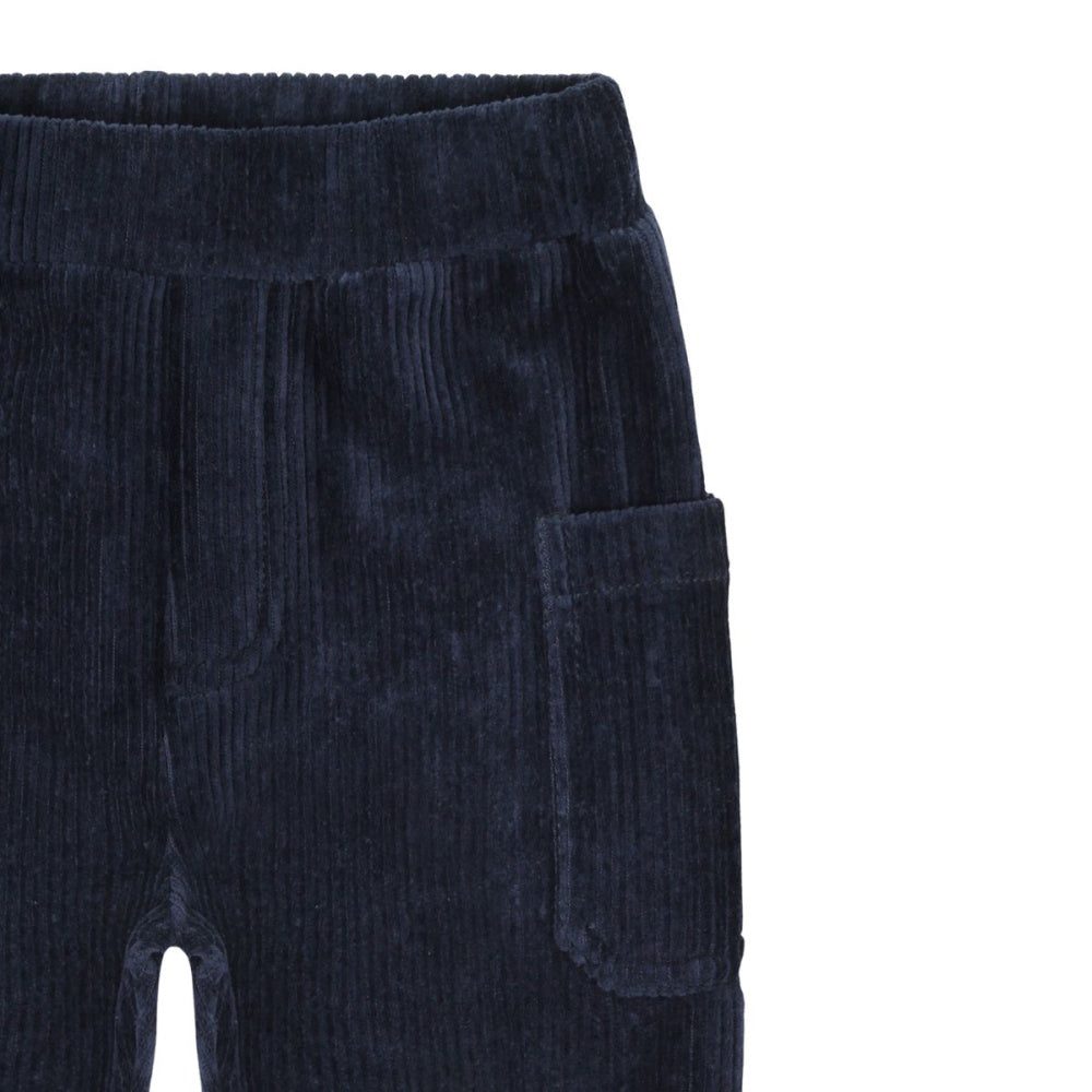 Hust and Claire - Bukse Baby Gus Ribbed Velour More Navy