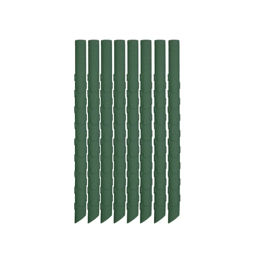 Nuuroo - 8 pk Silikonsugerør Dusty Green