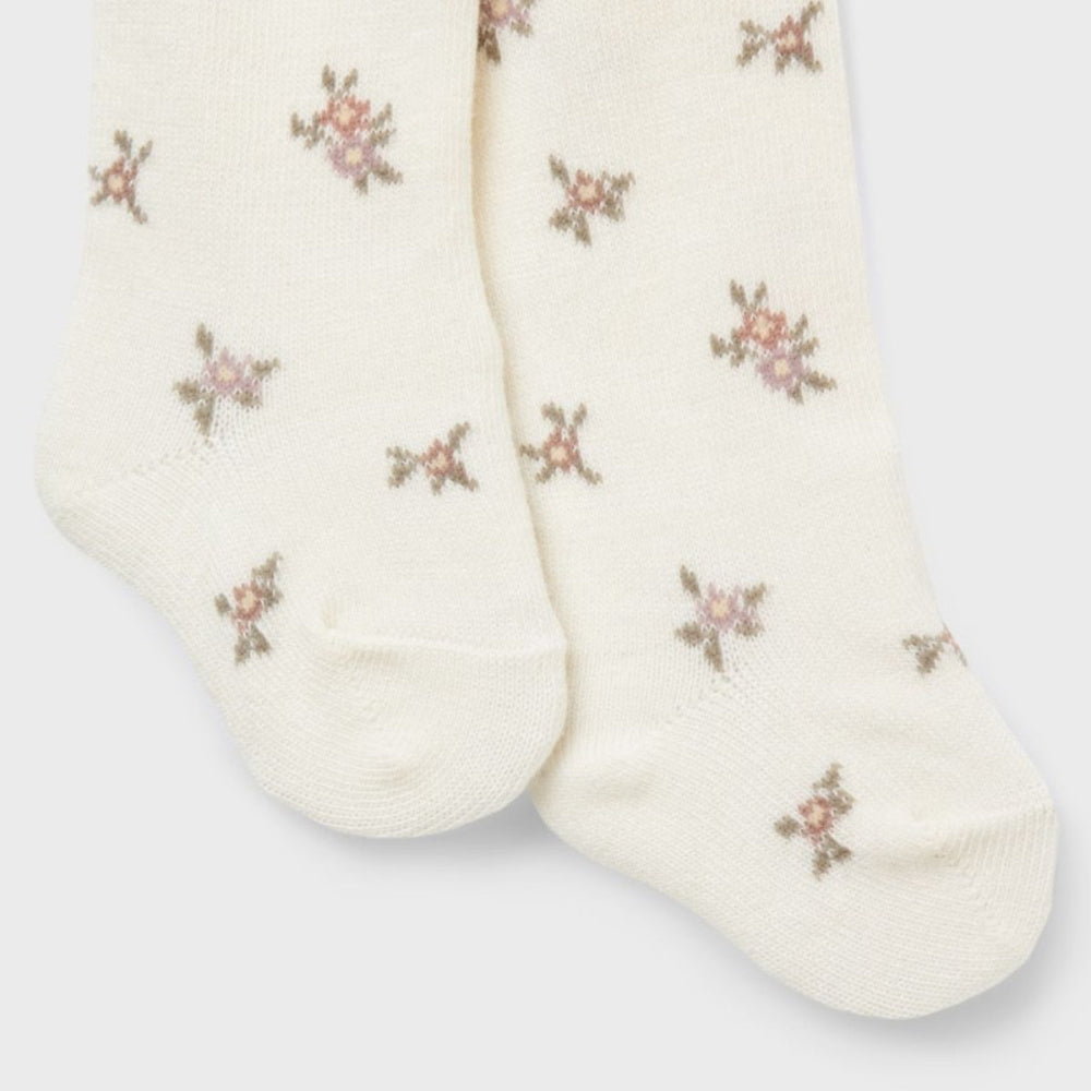 Name It - Strømpebukse Baby Ull/ Bomull Wak Snow White Small Flowers