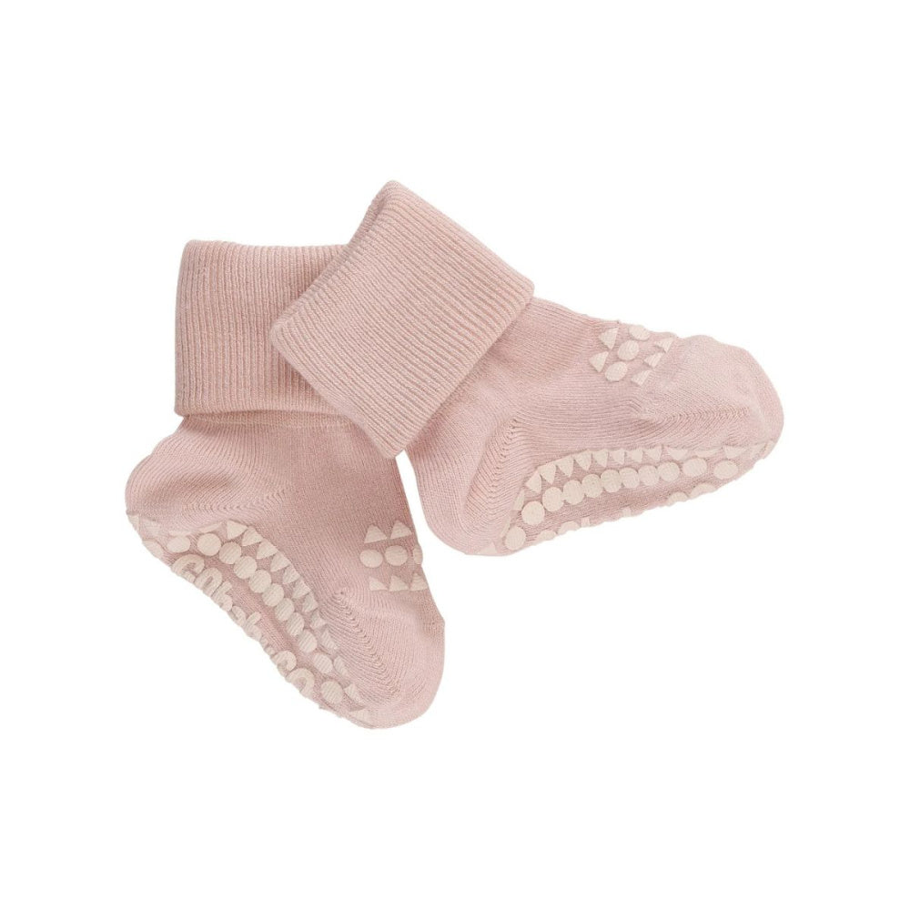 GoBabyGo - Sokker i Bambus Antiskli LV Soft Pink