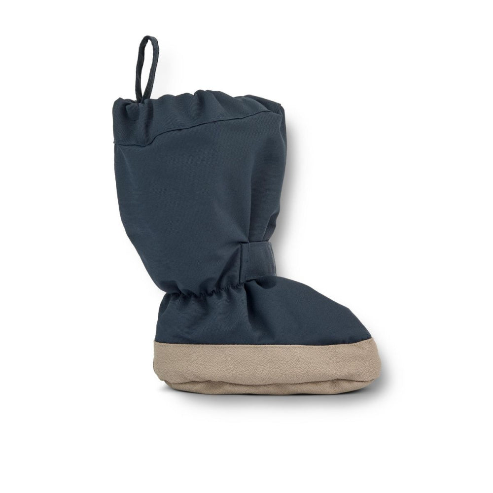 Wheat - Fotpose Baby Booties Mørkeblå