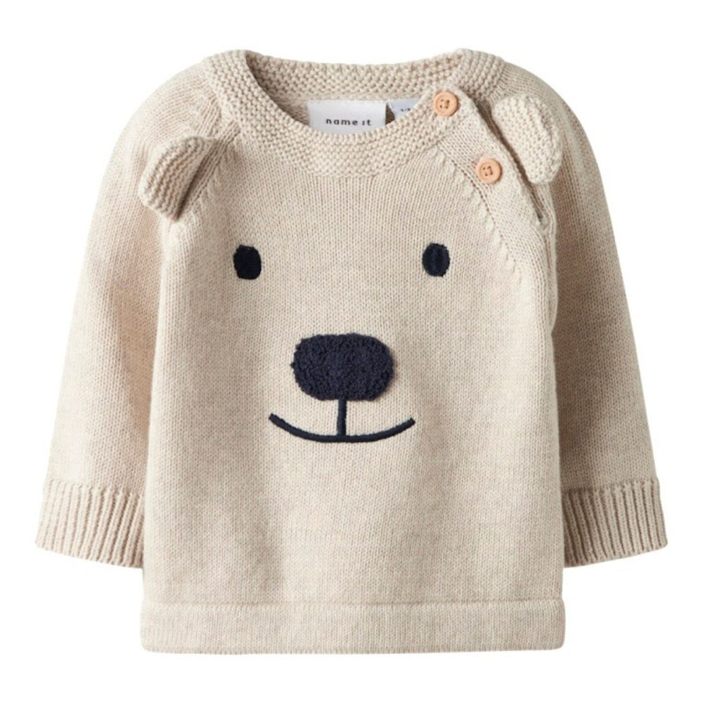 Name It - Genser Baby Knit Ready Peyote Melange