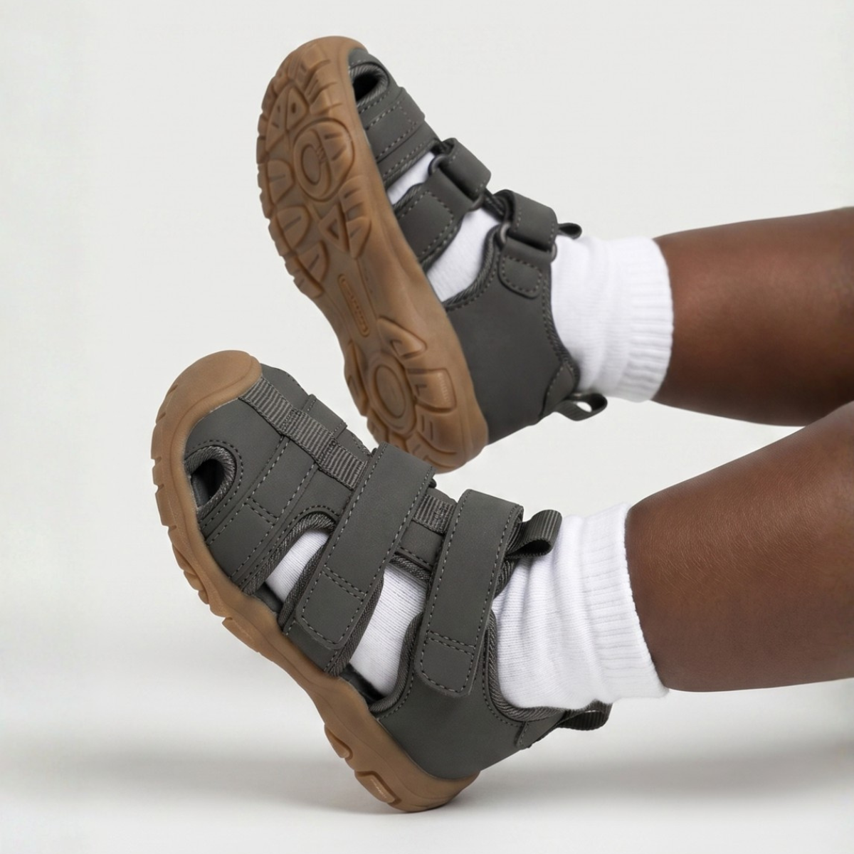 Hummel - Sandaler Velcro Infant Dark Grey