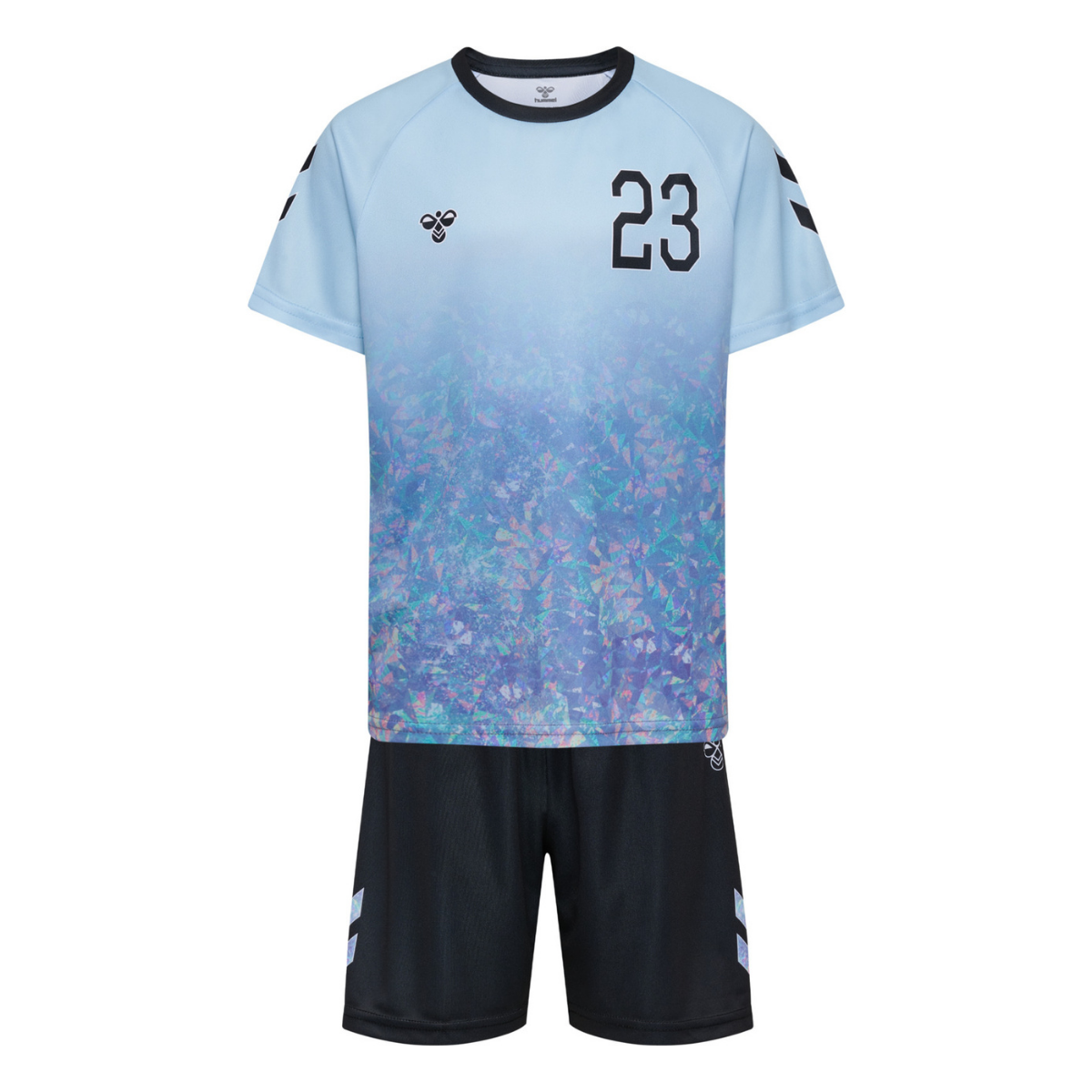Hummel - Fotballdrakt 2-delt Shimmer Skyway/Black