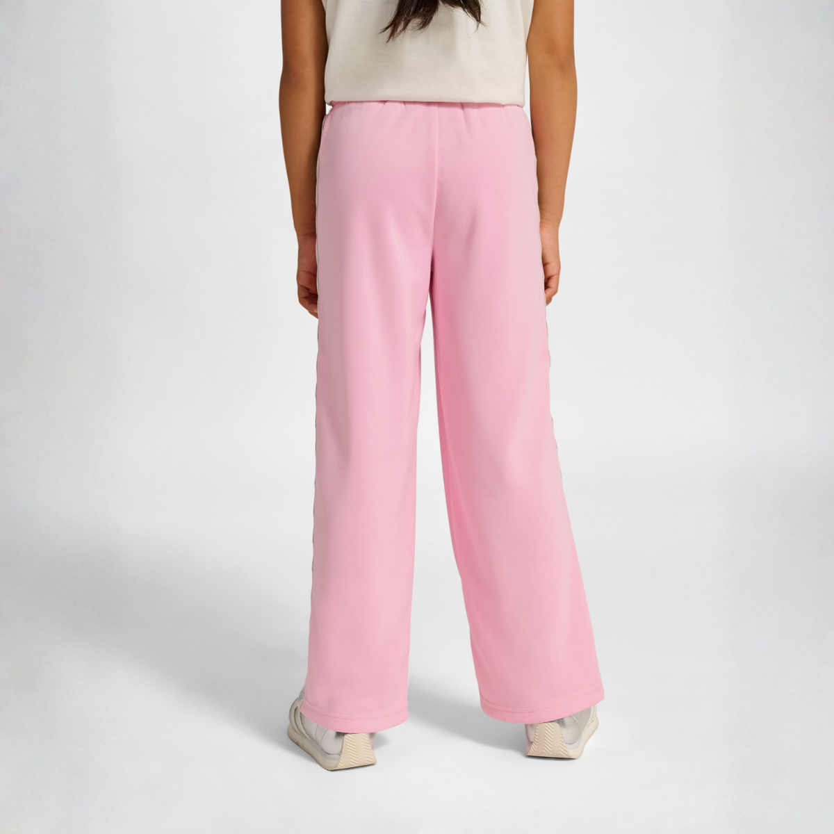 Hummel - Bukse Jr Wide Leg Poly Tape Roseate Spoonbill