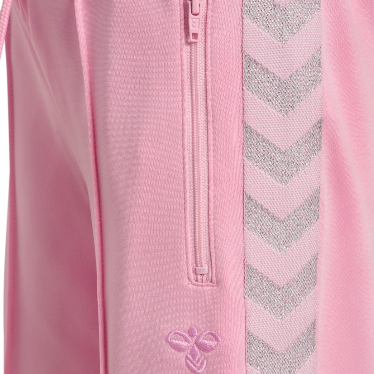 Hummel - Bukse Jr Wide Leg Poly Tape Roseate Spoonbill