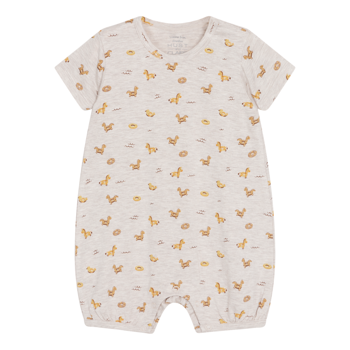 Hust and Claire - Body Kortermet Bambus Buller Swim Wheat Melange