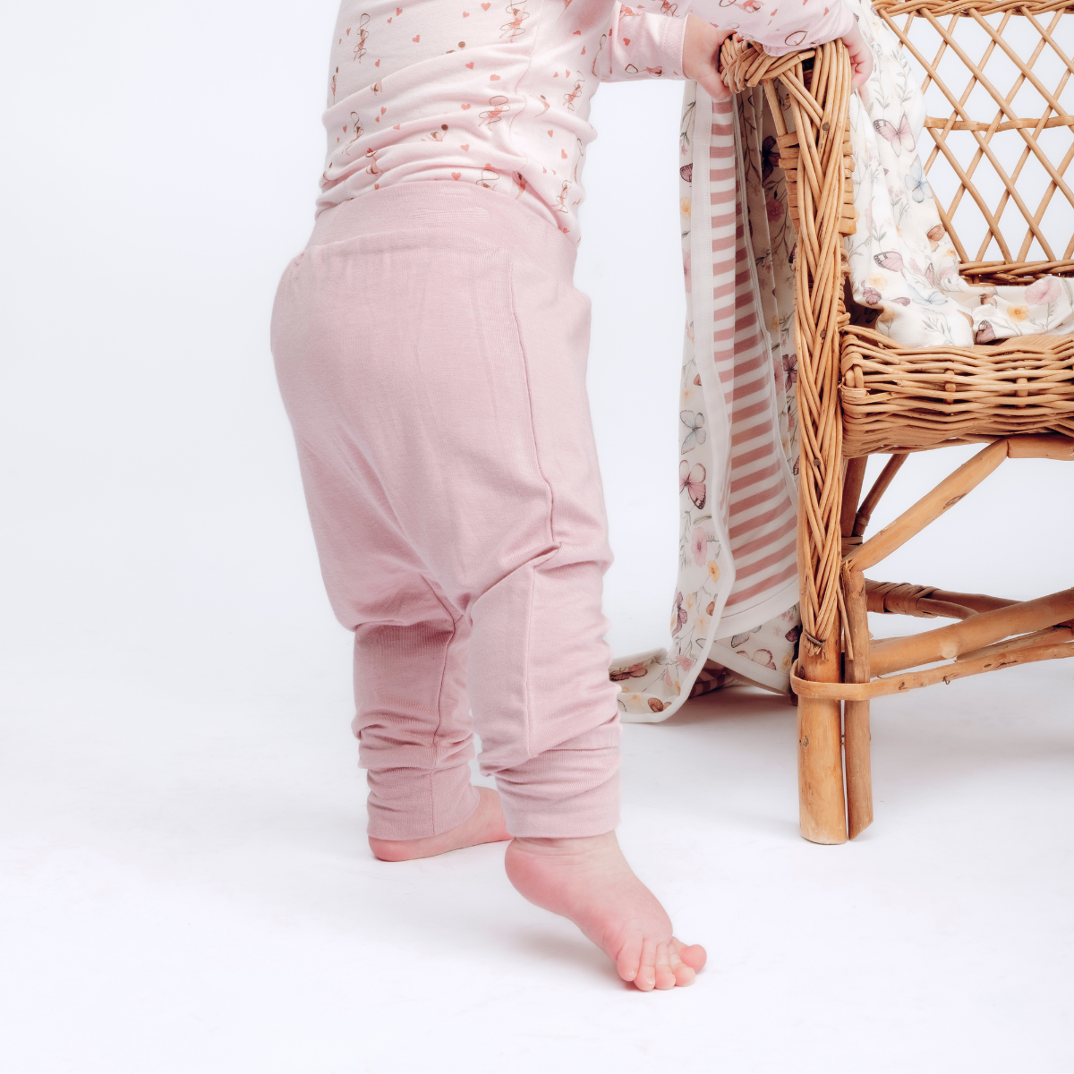 Hust and Claire - Bukse i Bambus Gusti Chalk Pink