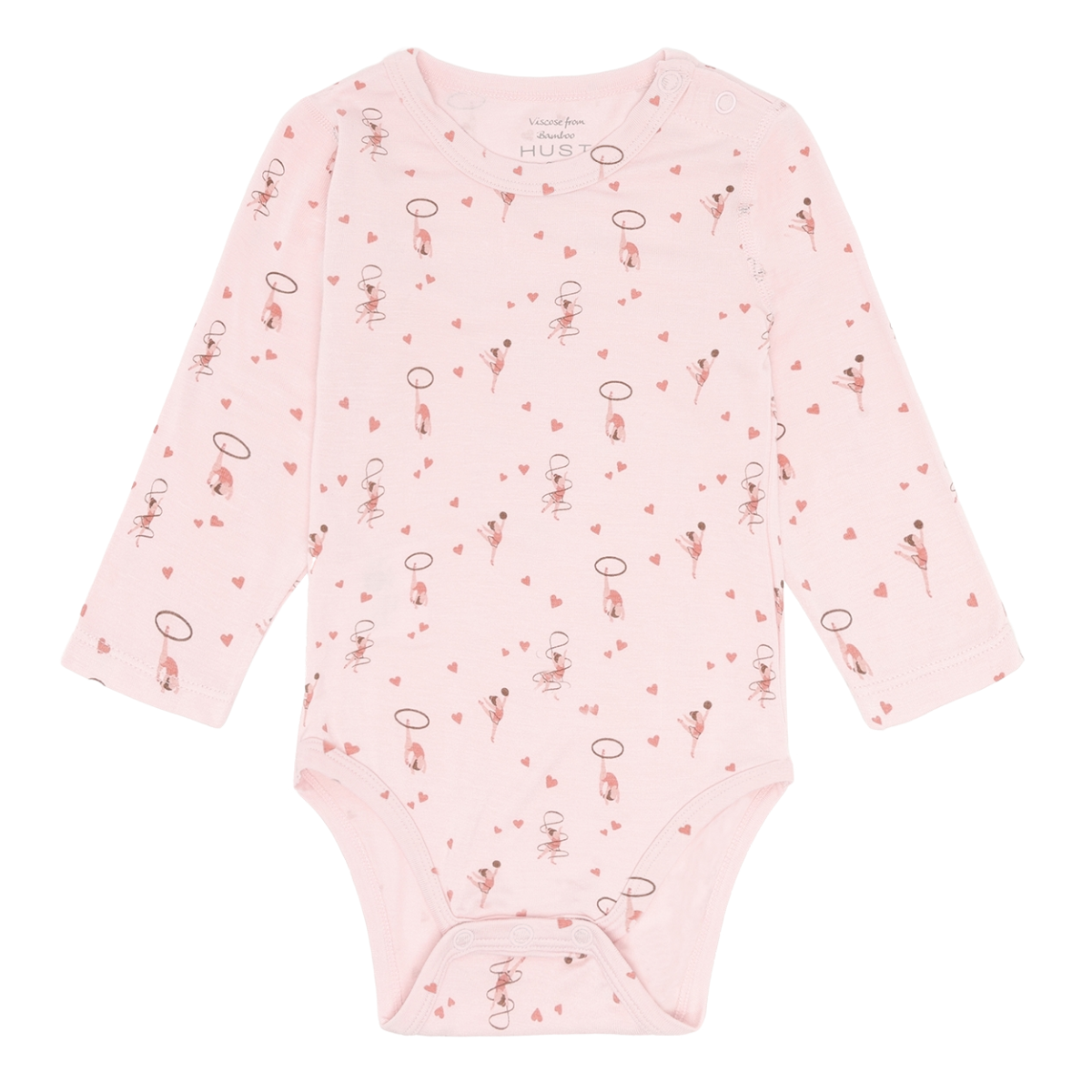 Hust and Claire - Body i Bambus Buller Gymnast Chalk Pink