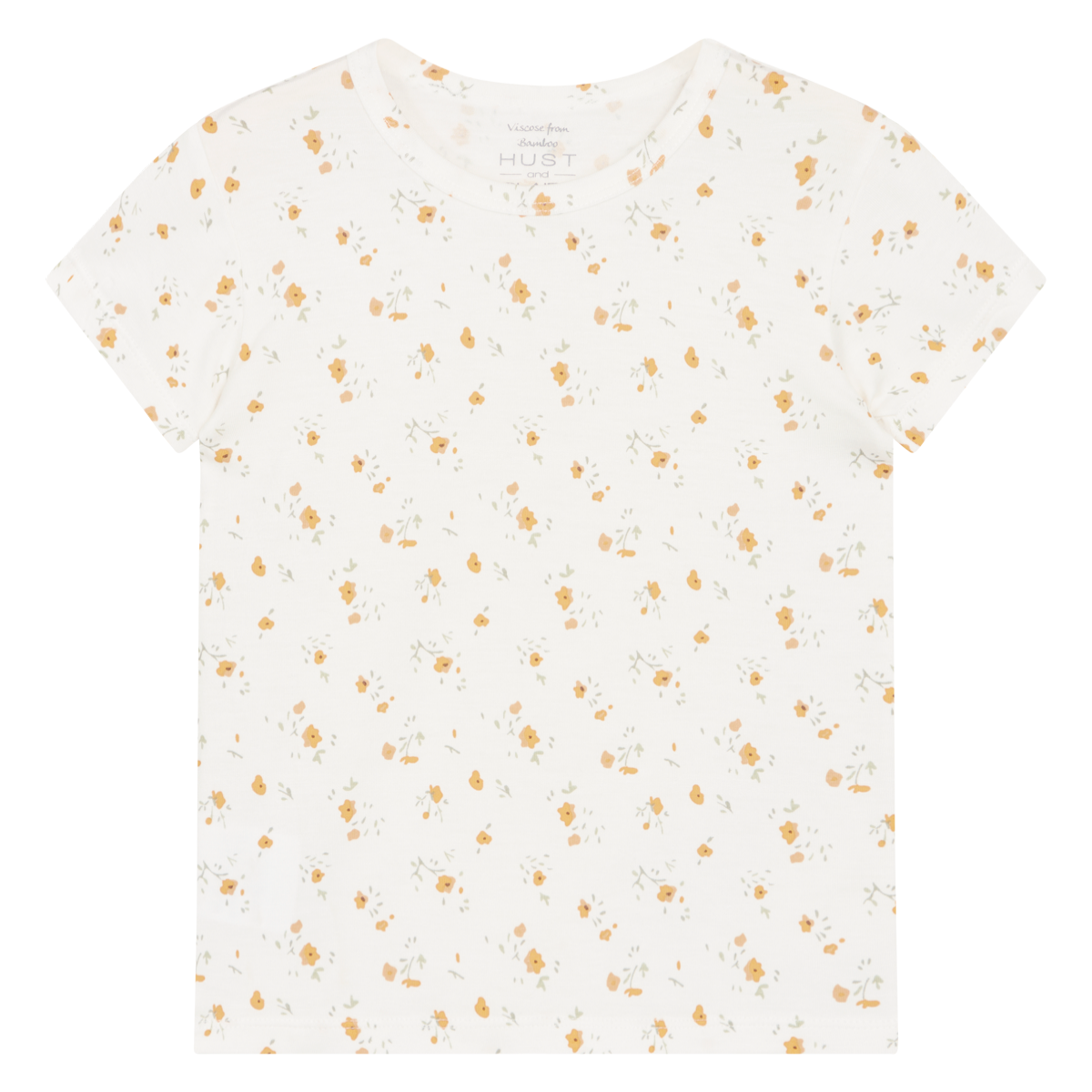 Hust and Claire - T-skjorte Bambus Austin Merry Ivory