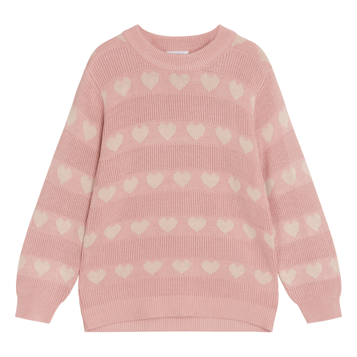 Hust and Claire - Genser Bambus Pos Jacquard Knit Dusty Rose