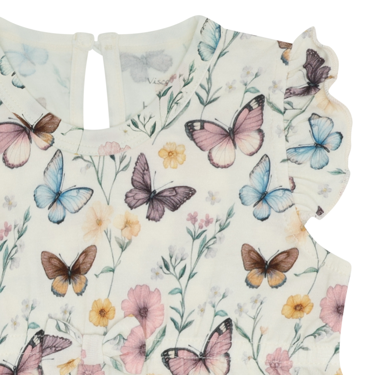 Hust And Claire - Sommerdrakt i Bambus Milu Butterfly Ivory