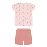 Hust And Claire - 2-delt Pysjamas i Bambus Fun Retro Chalk Pink
