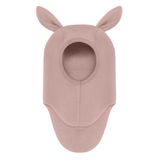 Huttelihut - Balaclava Ullfleece Kaninører Mahogany Rose