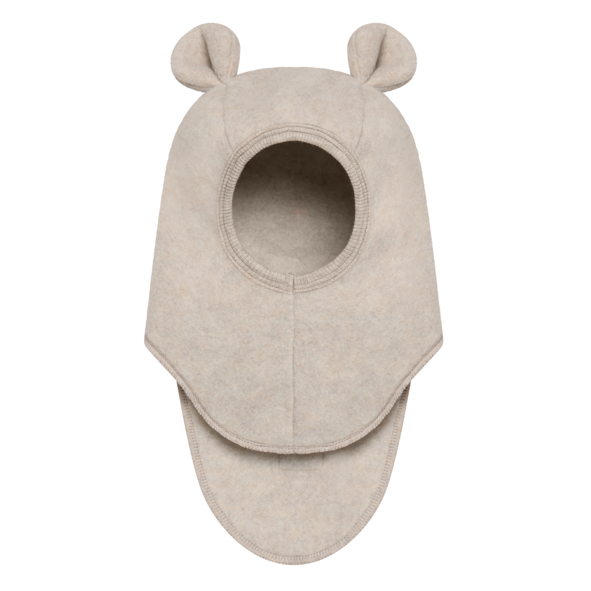Huttelihut - Balaclava Ullfleece Ører Camel Melange
