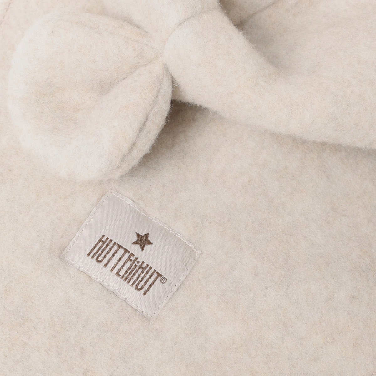 Huttelihut - Balaclava Ullfleece Ører Camel Melange