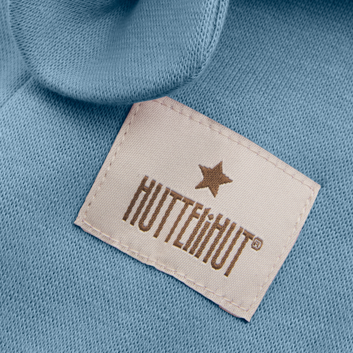 Huttelihut - Balaclava med Ører Bomullsribb Windward Blue