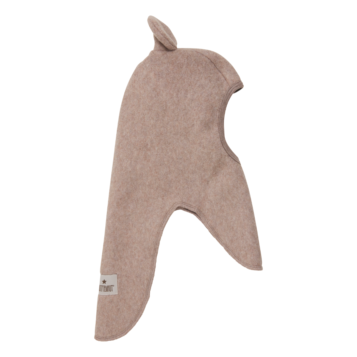 Huttelihut - Balaclava med Ører Bomullsfleece Savannah Melange