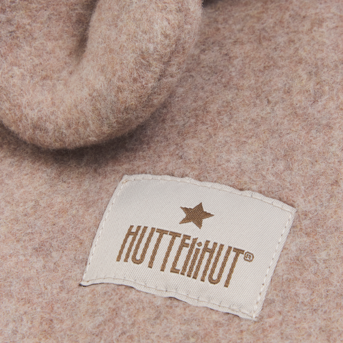 Huttelihut - Balaclava med Ører Bomullsfleece Savannah Melange