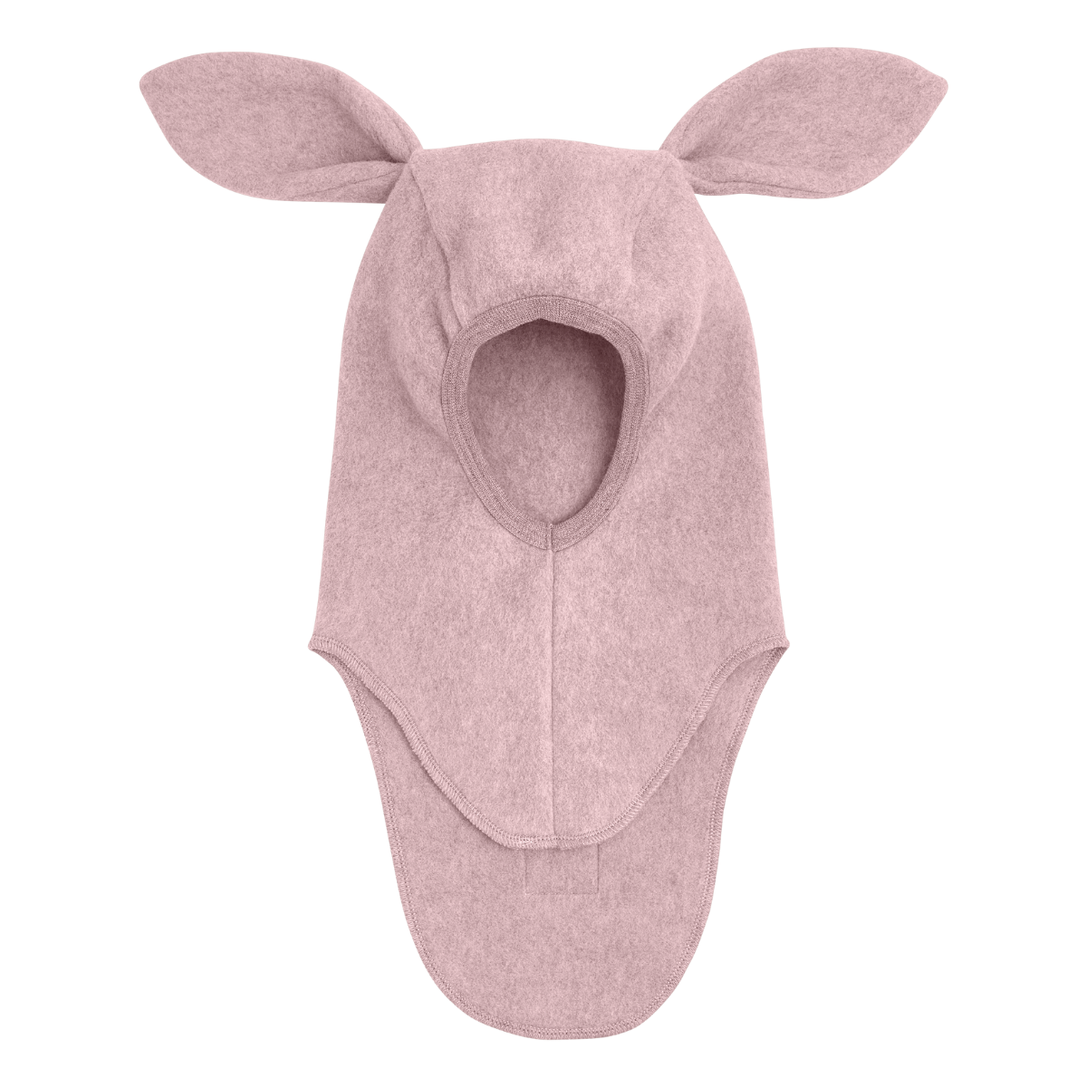 Huttelihut - Balaclava Kaninører Bomullsfleece Deauville Mauve