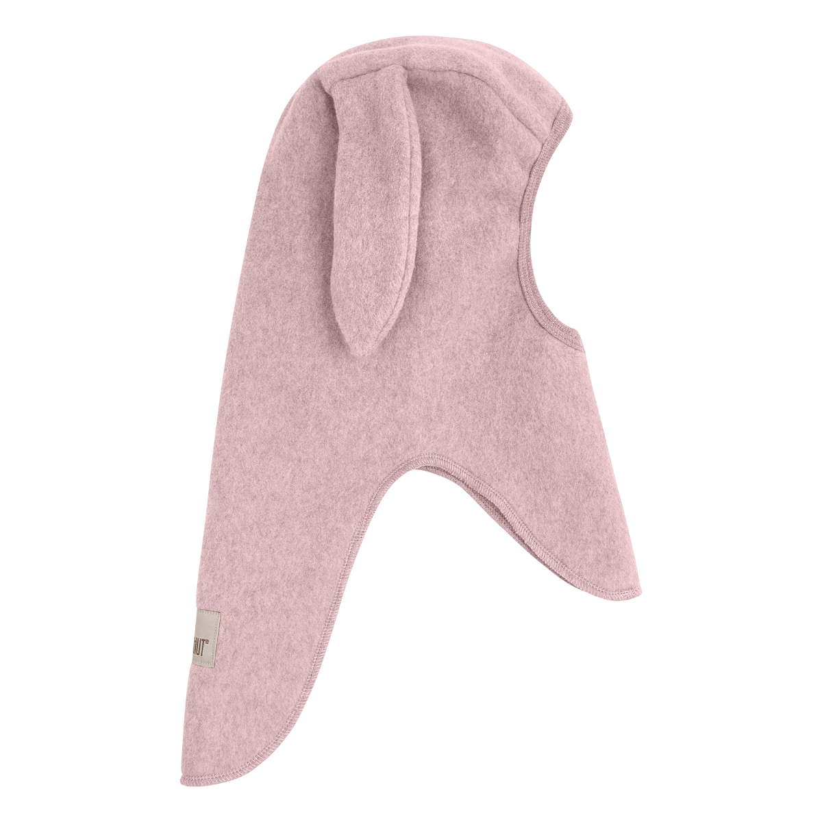 Huttelihut - Balaclava Kaninører Bomullsfleece Deauville Mauve