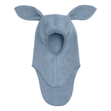 Huttelihut - Balaclava Kaninører Bomullsfleece Windward Blue