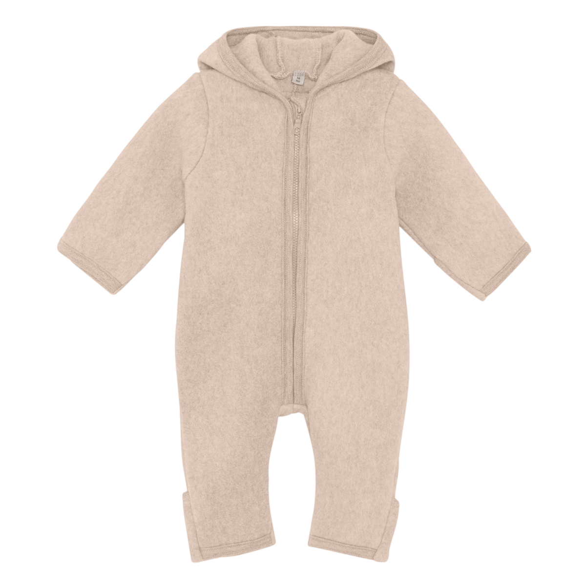Huttelihut - Heldress Bomullsfleece Ører Camel Melange