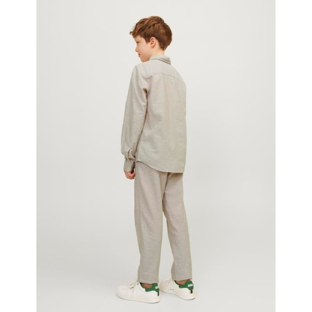 Jack & Jones - Linskjorte Klassisk Crockery