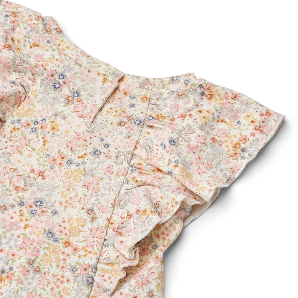 Wheat - Kjole Baby Ruffle Shirley Bright Flowers