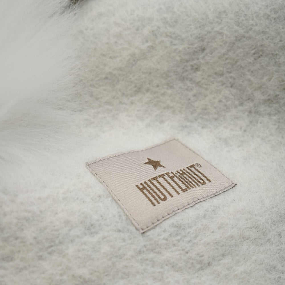 Huttelihut - Balaclava Ullfleece Alpakkadusk Snow White