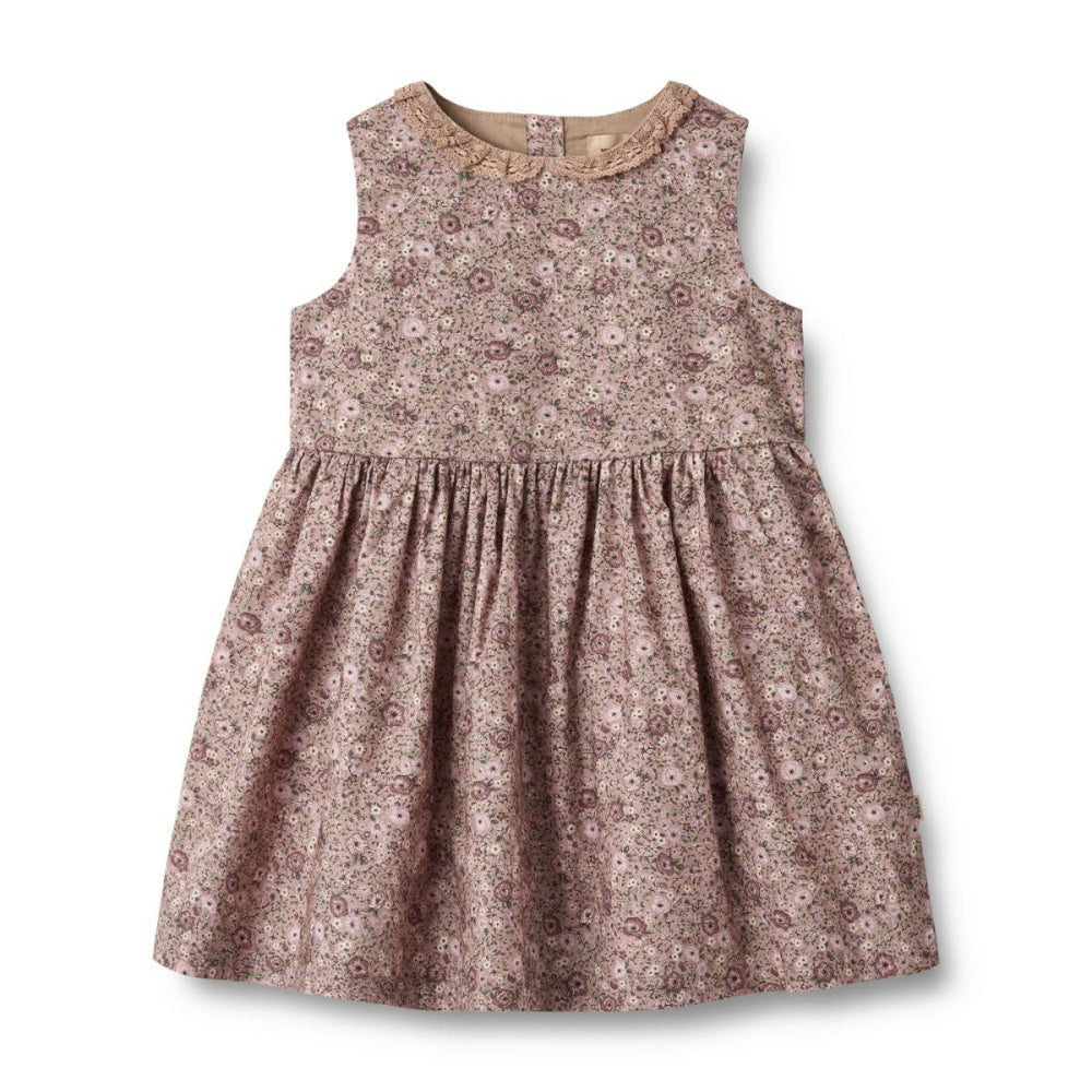Wheat - Kjole Elma Rose Shadow Flowers