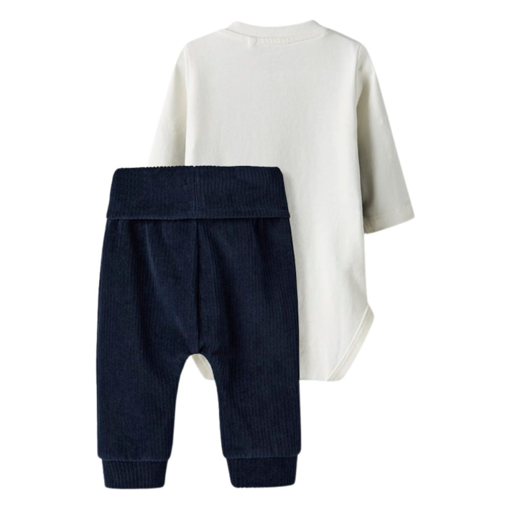 Name It - Body & Bukse Sett Ronny Cord Navy Blazer