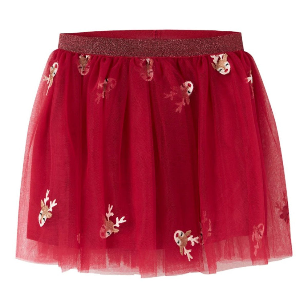 Name It - Juleskjørt Tyll Jester Red Raindeer