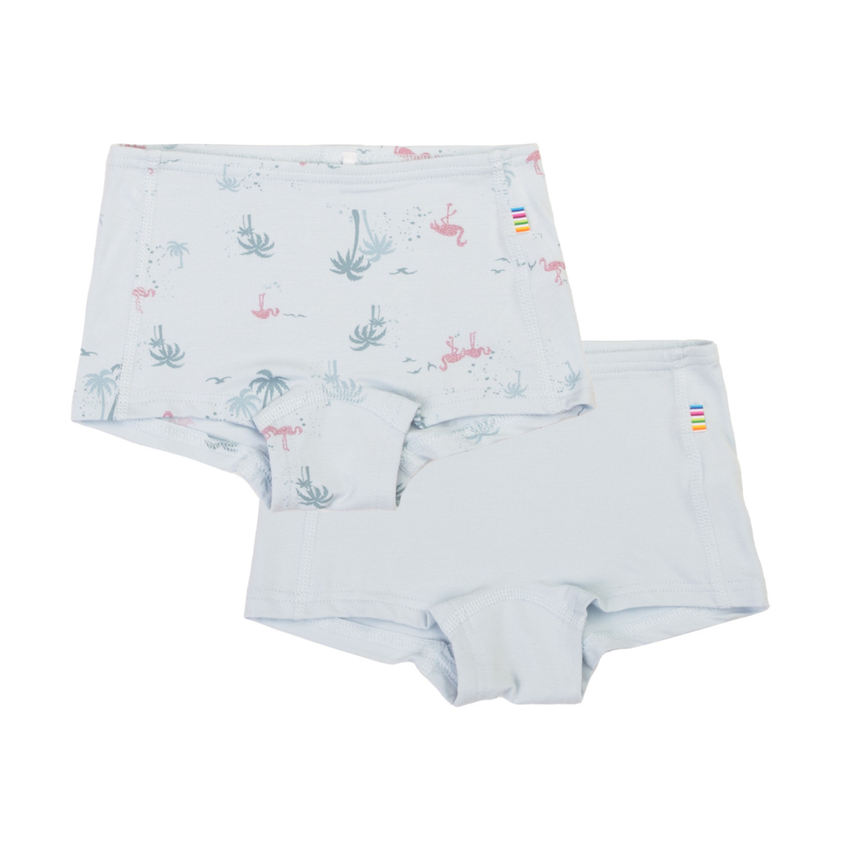 Joha - Hipstertruse 2-pk Bambus Flamingo Lyseblå