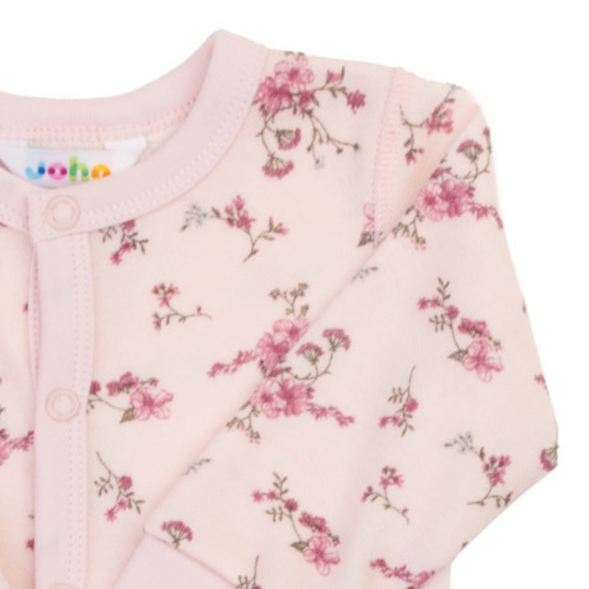 Joha - Heldress i Ull/ Bambus Blomst Lys Rosa