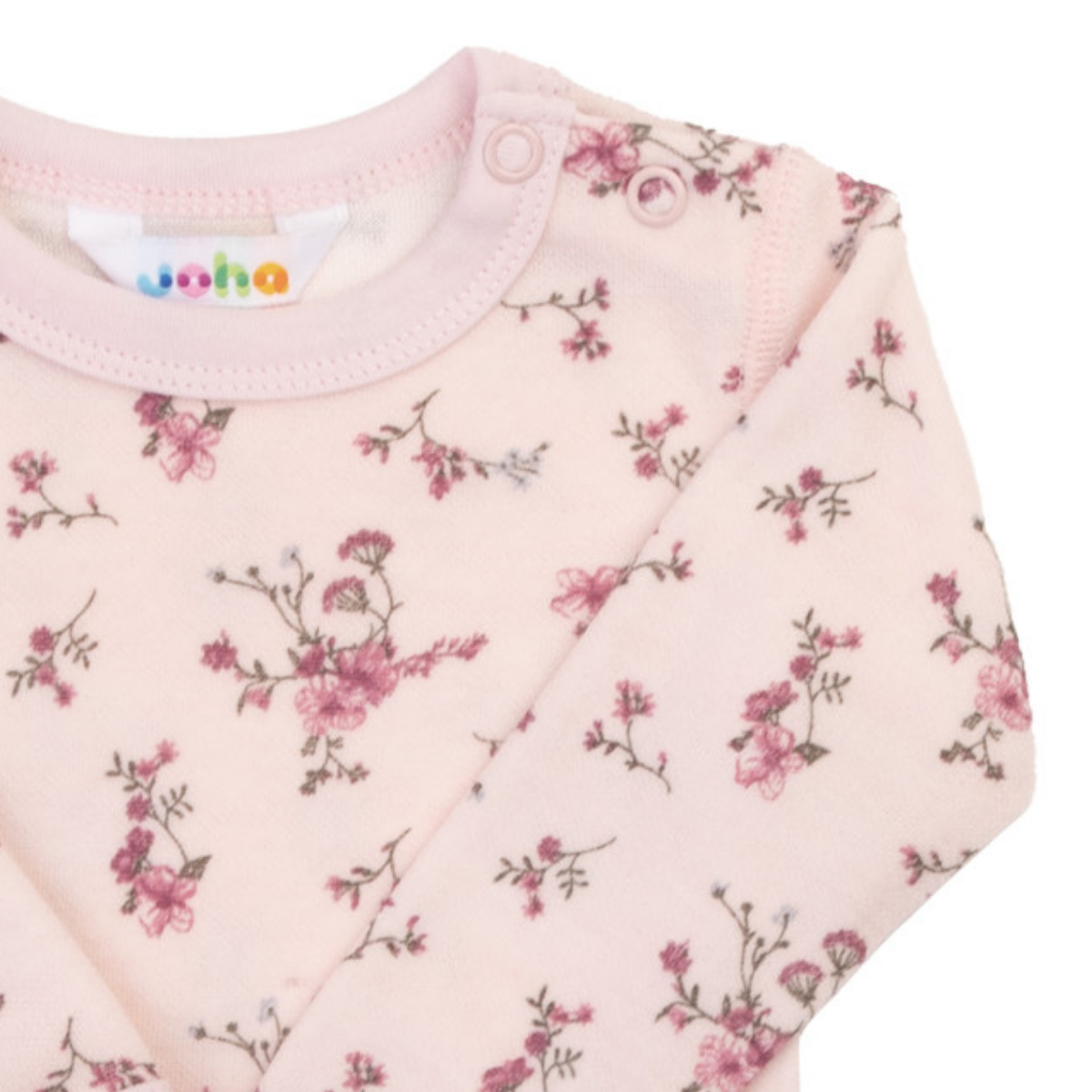 Joha - Body i Ull/ Bambus Blomst Lys Rosa