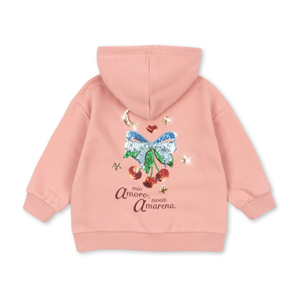 Konges Sløjd - Hettegenser Zip Lou Mellow Rose