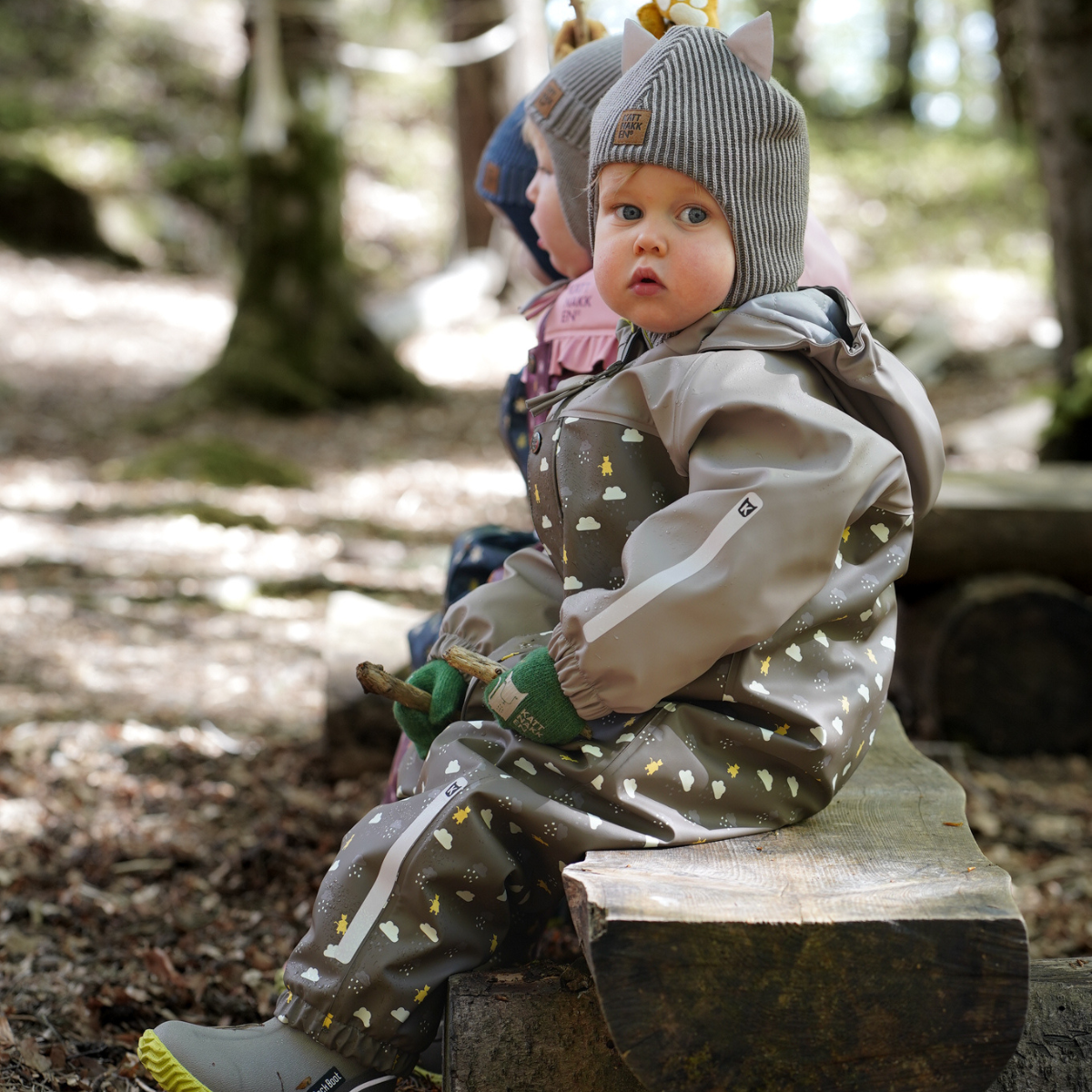 Kattnakken - Vinterregndress Baby Pytt Månefjell